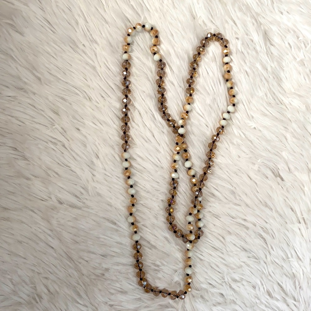 sparkly beaded necklace